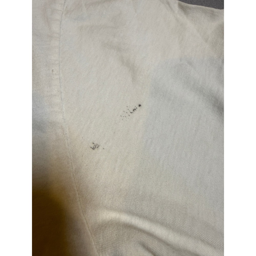 Polo Jeans Co Ralph Lauren Graphic T-Shirt Cream Vintage Distressed Mens XL - Picture 3 of 9